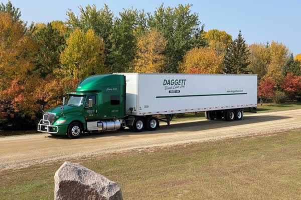 Hire Daggett Truck Line to haul your freight.